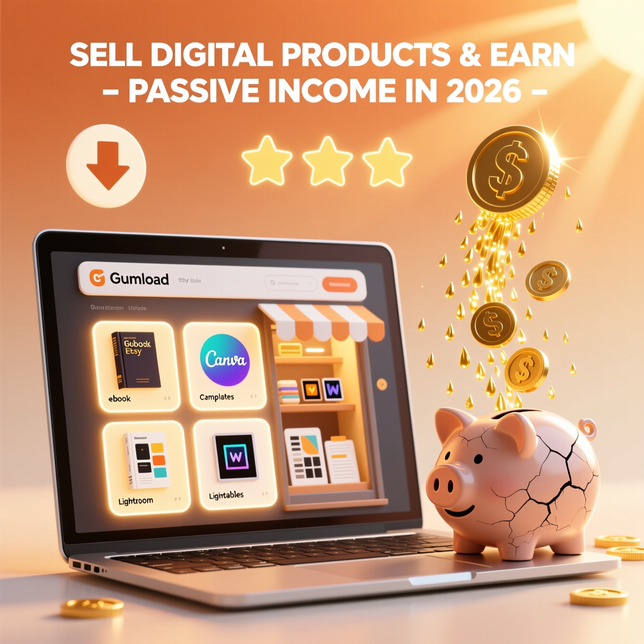 Sell Digital Products Online Earn  Income 2026|Supportmkit