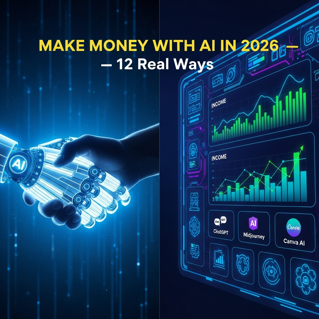 Money With AI Tools 2026: 12 Realistic Methods|Supportmkit
